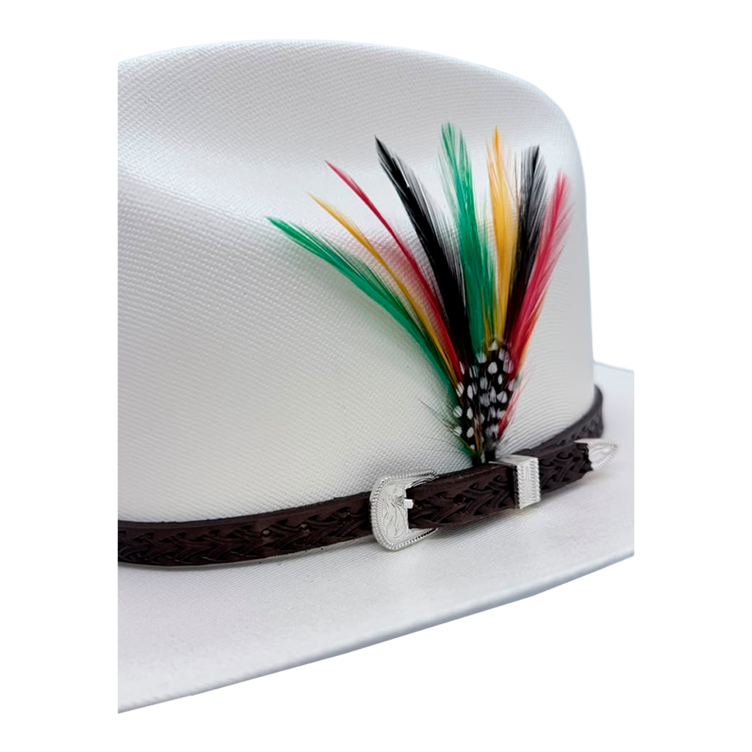 Sombrero Morcon 2500X – Copa Baja Sinaloa y Doble Pluma Stetson