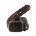 CINTO HOMBRE COCODRILO TABACO
